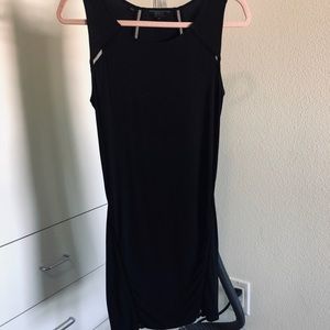 Guess bodycon dress that hugs body w eyelet detail